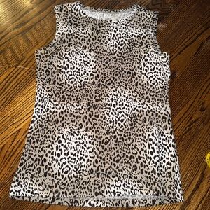 Leopard Tank Blouse